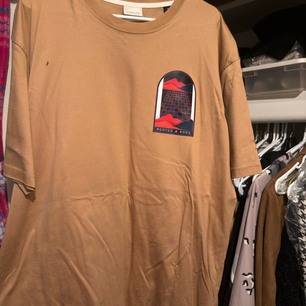 Scotch & Soda Camel Graphic Tee